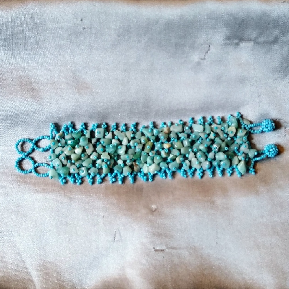 Handmade Authentic Turquoise Coral Wrap Bracelet